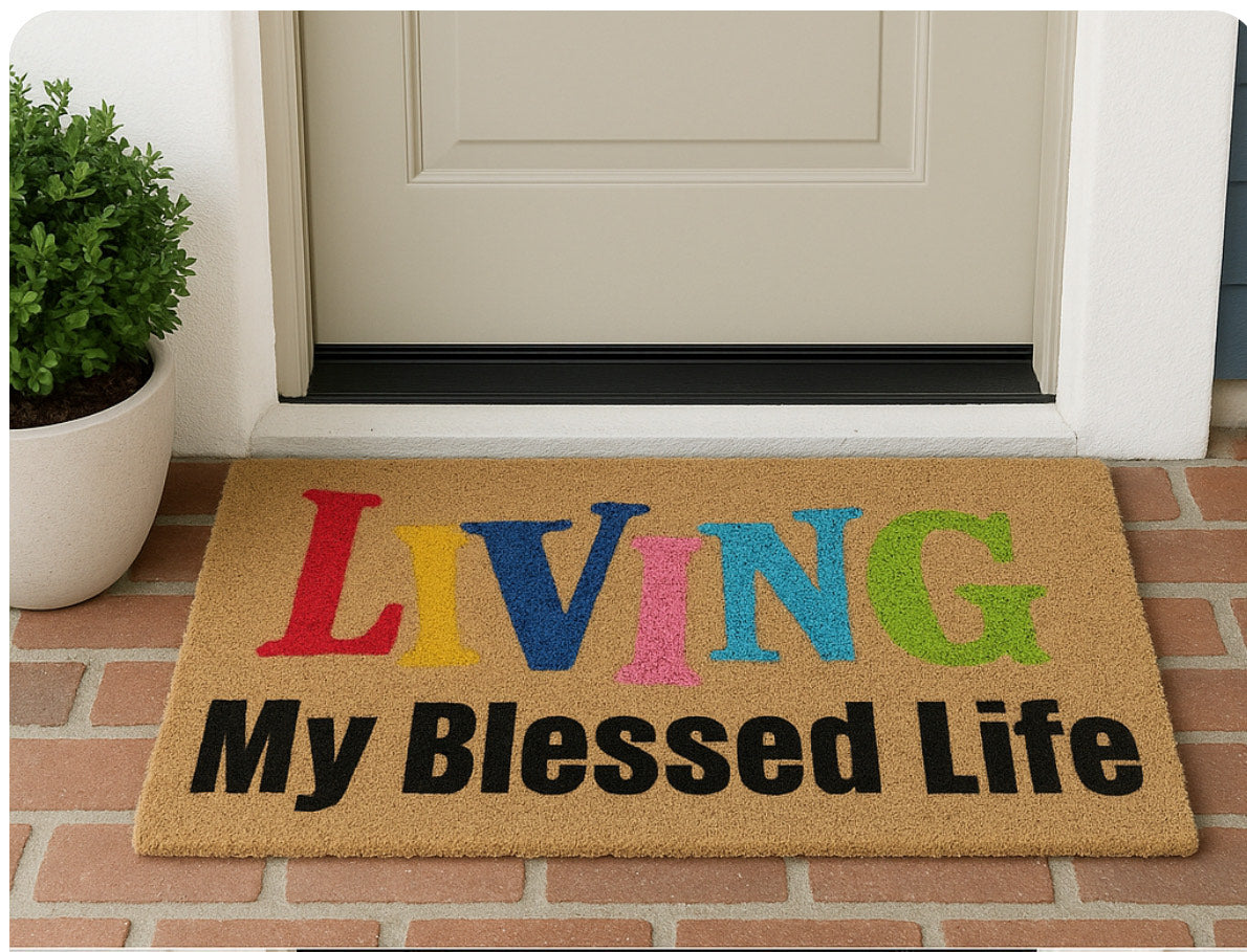 Living My Blessed Life Doormat