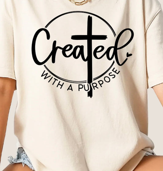 CREATED WITH PURPOSE TEE